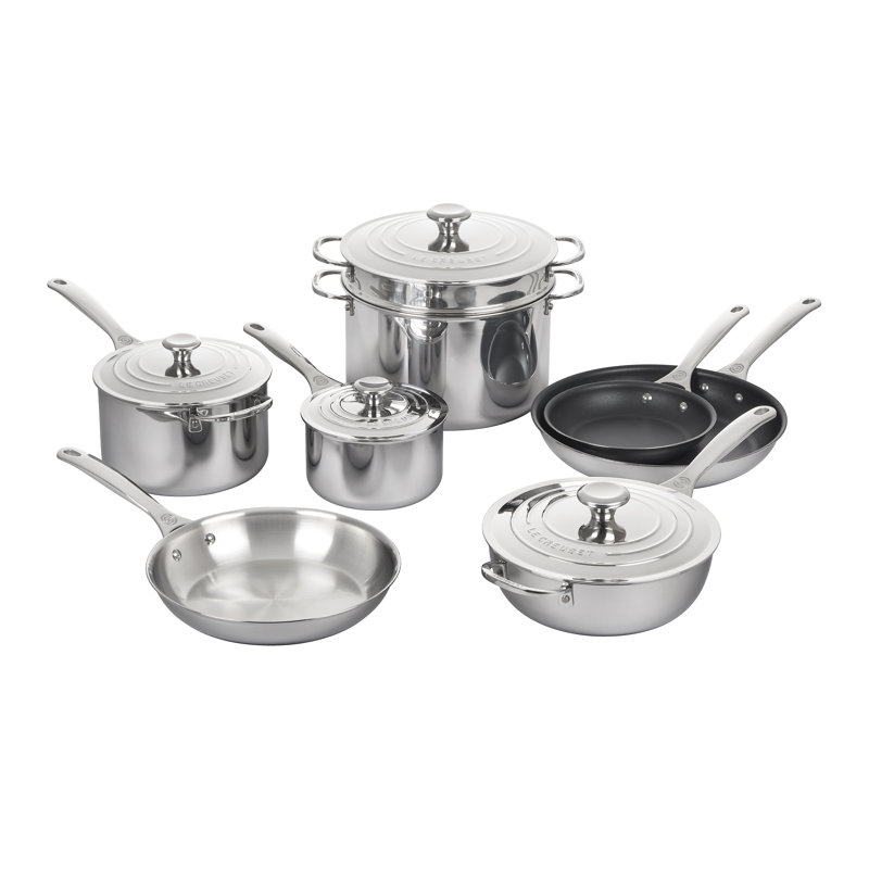Le Creuset Stainless Steel 12 Piece Cookware Set
