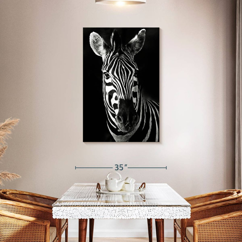 Brampt Serious Zebra, 24" H x 16" W