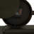 Analog Metal Quartz Movement / Crystal Tabletop Clock in Black