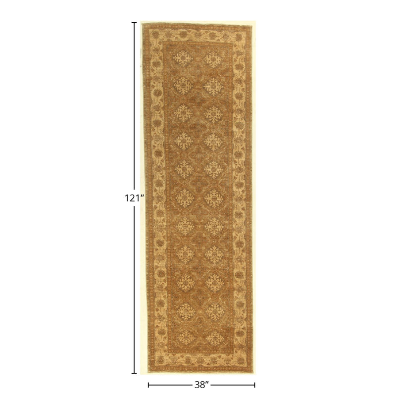 Handmade Cotton and Wool Oriental Area Rug