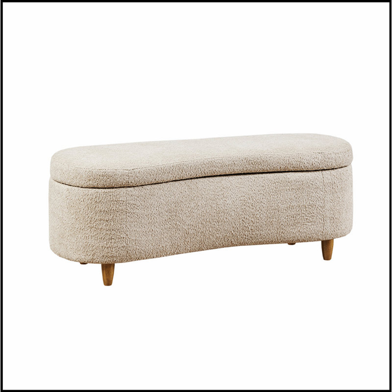 Siège de rangement rabattable Boucle, banc d'entrée multifonctionnel, banc de chambre