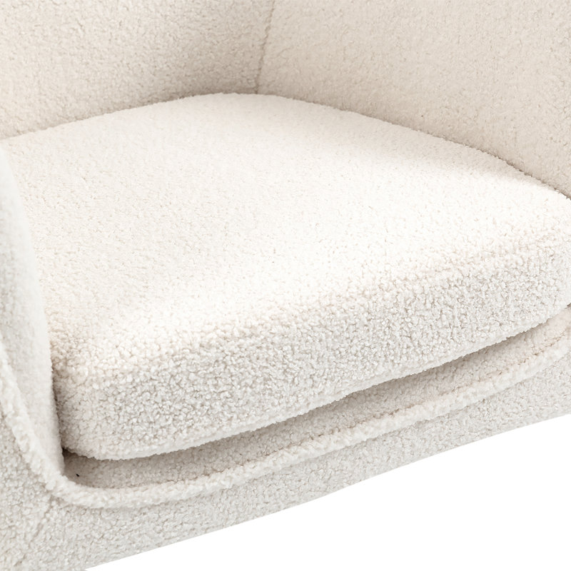 Fauteuil demi-tonneau Bihter, Beige
