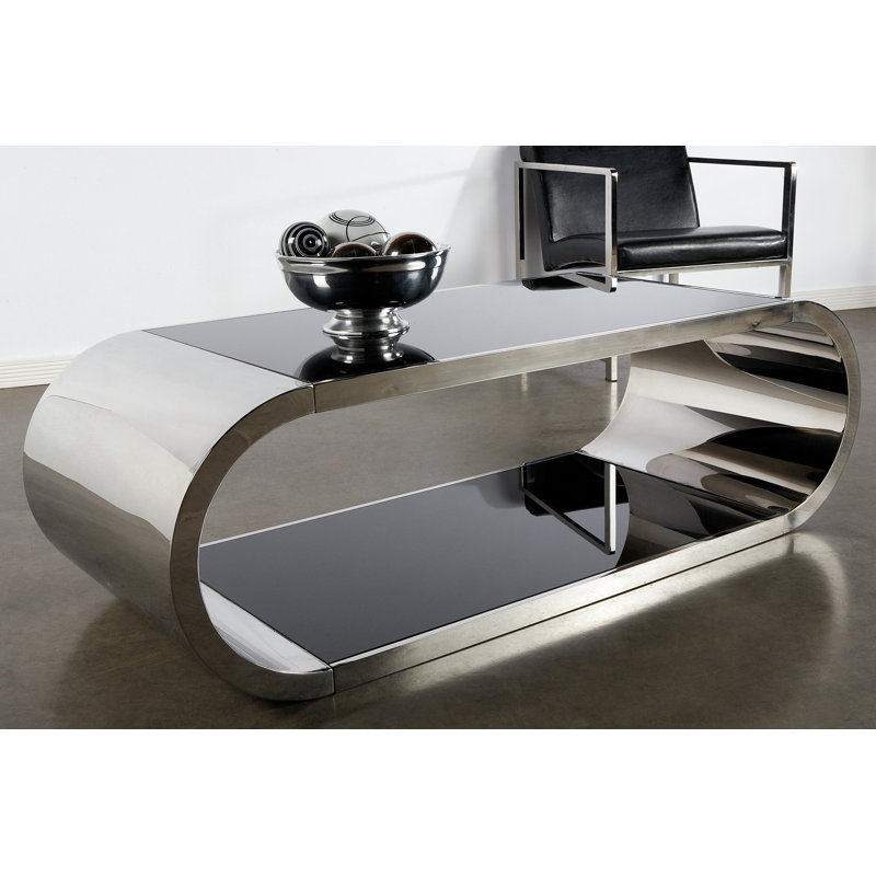 Table basse Jasonville, Argent argent