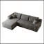 Canapé modulaire rembourré minimaliste de 95 po pour le salon, sans assemblage requis-2062321677-2062321676
