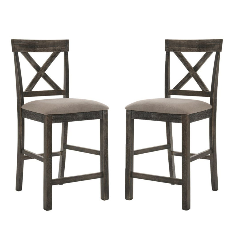 Contemporary Dining Chairs, Antique Gray