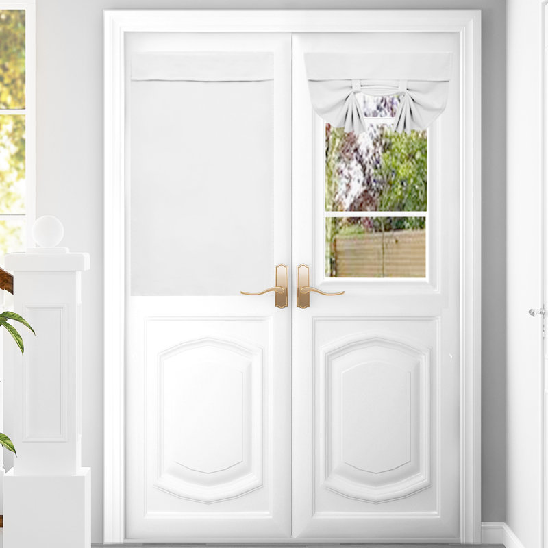 Panneau de rideau occultant en polyester Jaseir, L 26 po x L 66 po, Blanc