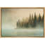«Misty Forest Lake with Evergreen Trees and Soft Morning Light», reproduction d'art sur toile encadrée-125257683-125257673