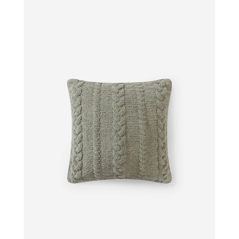 Braided Square Pillow Cover & Insert, Boulder