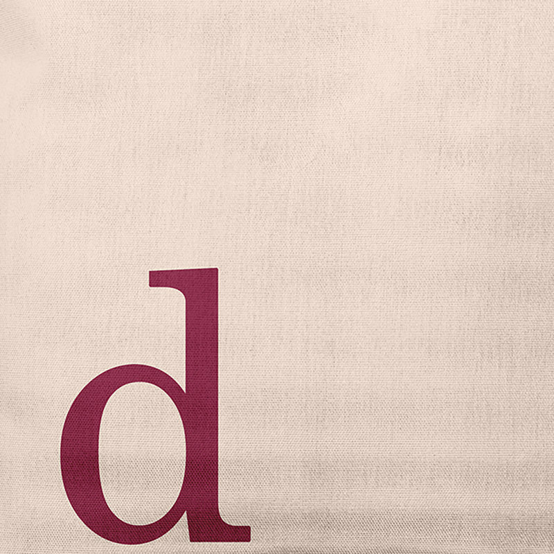 Coussin décoratif intérieur / extérieur Modern Monogram, Beige / rose