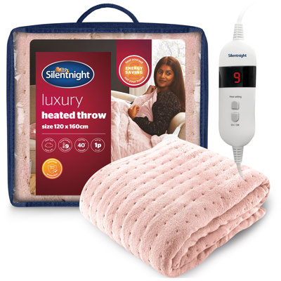 Silentnight Comfort Control Heated Throw Super-soft with 9 Settings Over Blanket