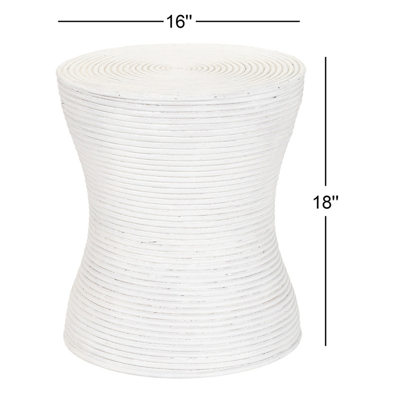 Holcomb End Table, Blanc