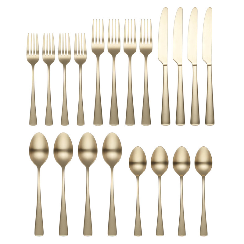 Ensemble de couverts 20 pièces Elmire, Miroir argenté