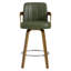  Tabouret de bar et de comptoir pivotant 26 po avec accoudoirs-1113464002-1133355897