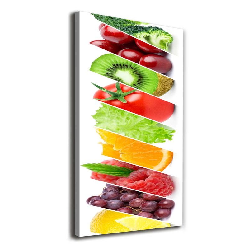 Vegetables And Fruits - Wrapped Canvas Print