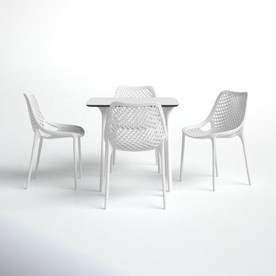 Farrah Square 4 - Person 31.5" Long Dining Set