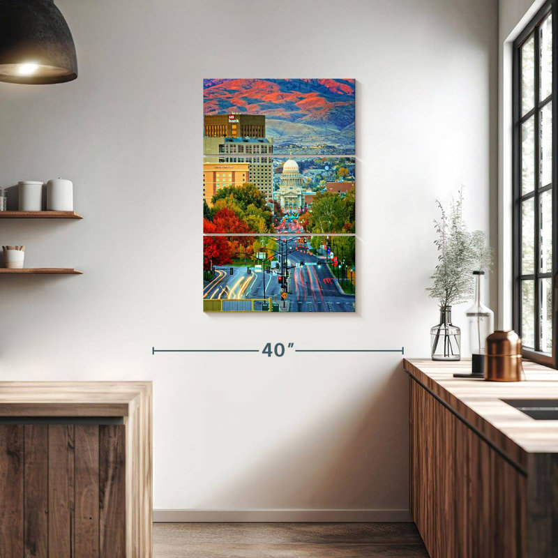 Nicci Boise Autumn Sunset, 38" H x 24" W