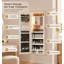 Armoire à bijoux à miroir, organisateur de bijoux mural