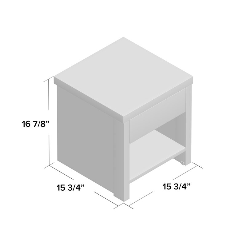 Table de chevet 1 tiroir Ashton