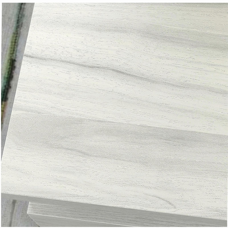 Bureau avec tiroir classeur, finition blanche