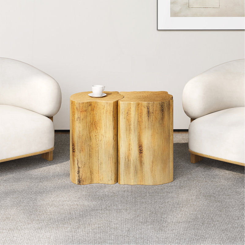 Table de bout 2-en-1 Mgo, Naturel