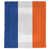 Bleu royal / blanc / orange