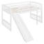 Lit mezzanine simple avec glissoire et échelle
