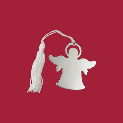 3'' Metal Angels Holiday Shaped Ornament