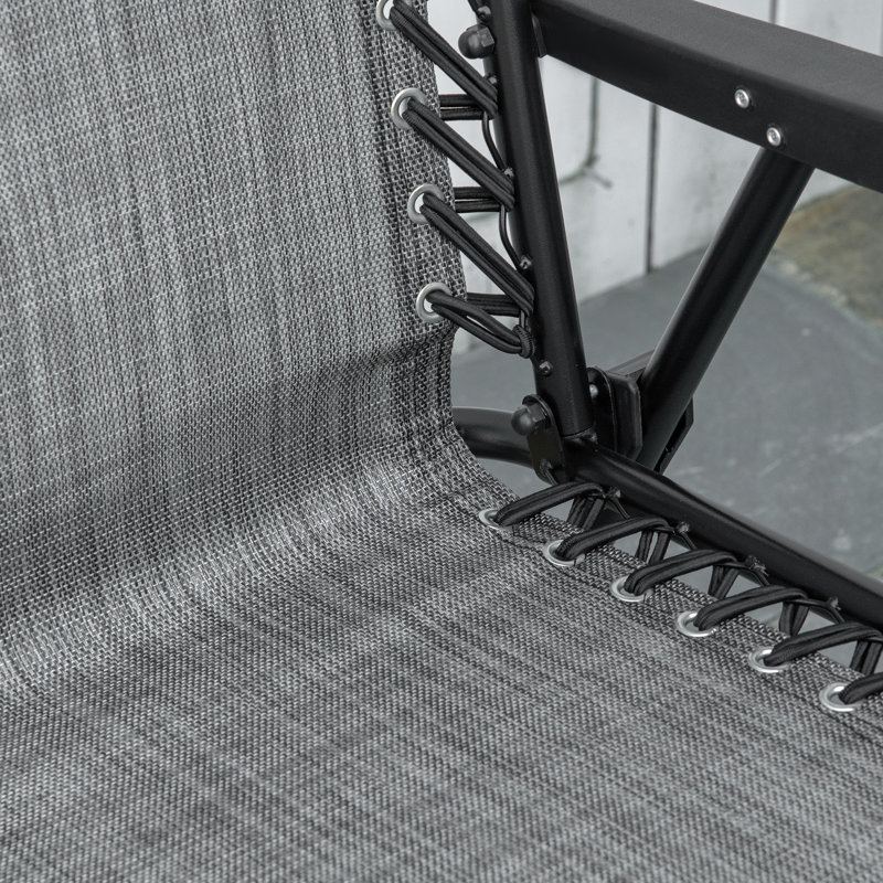 Chaise de camping pliante, Gris