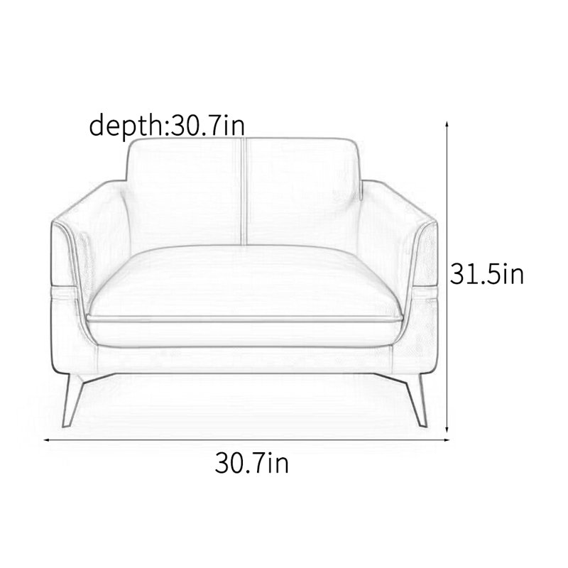 Chaise d'appoint moderne et élégante