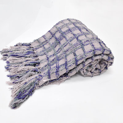 Multi Color Chenille Knit Throw