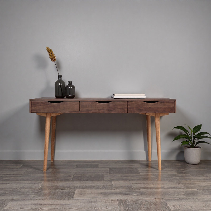 Bureau de style japonais, H 29,53 po x l 59,06 po x P 25,59 po
