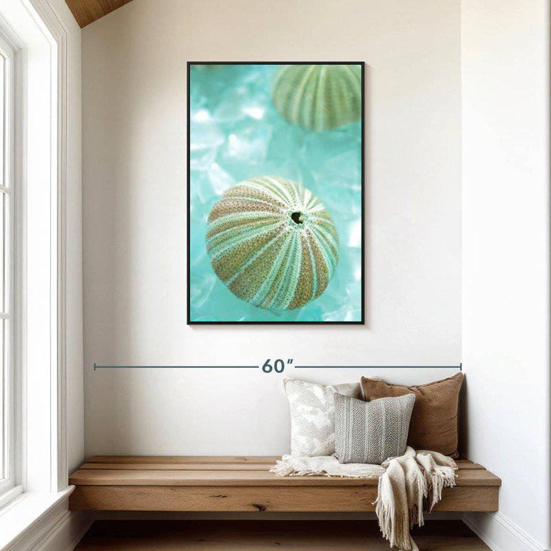 Verre de mer IV, Cadre flottant noir, 29 po x 43 po