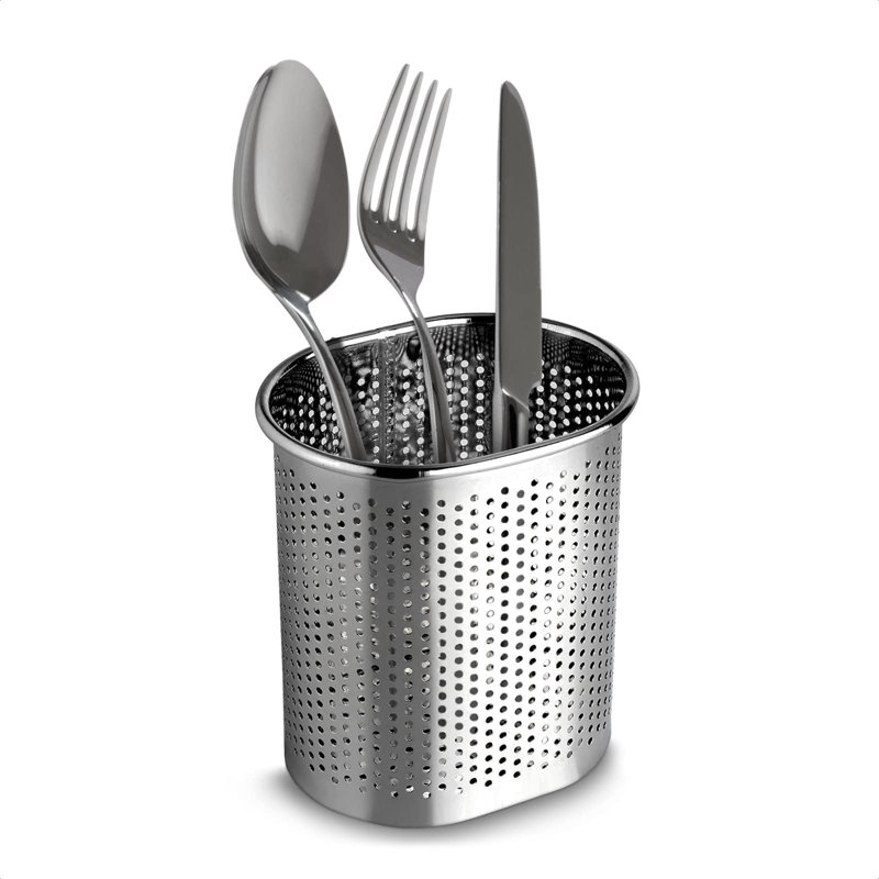 Utensil Drying Rack For Kitchen Sink - Stainless Steel Dish Rack Chopstick Holder Kitchen Utensil Organizer Silverware Caddy Countertop
