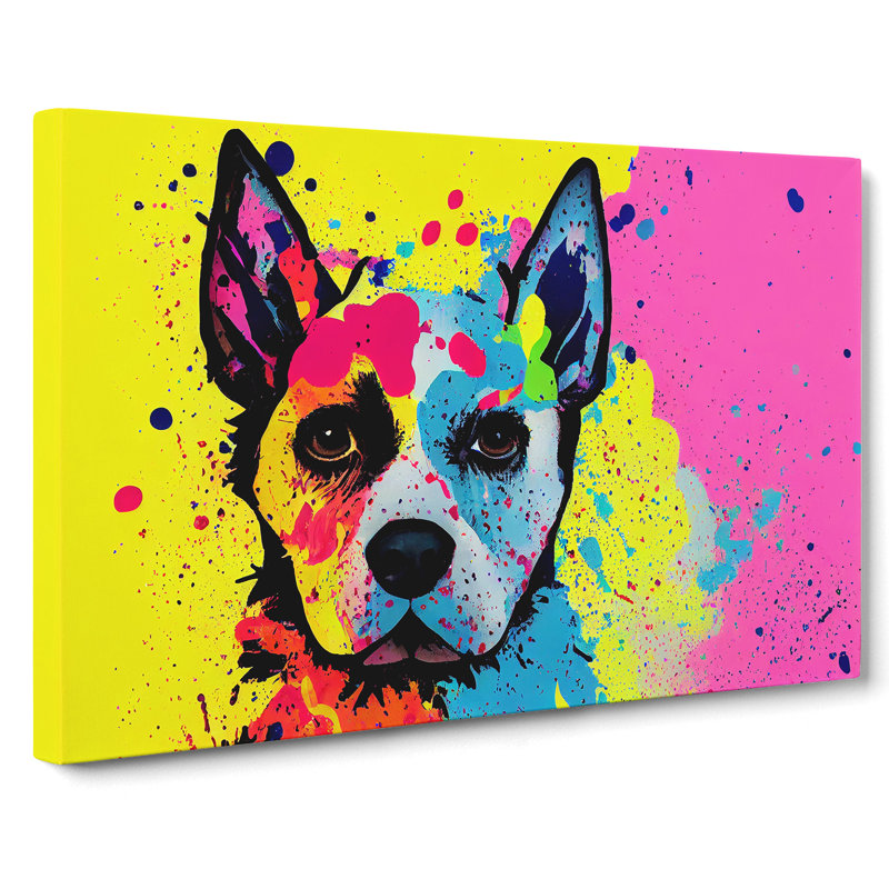 Dog Vol.4 Abstract - Wrapped Canvas Print, 35cm H x 50cm W x 3cm D