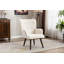 Fauteuil à oreilles et repose-pieds capitonné en polyester l 27,2 po Hike-1580429783