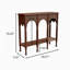 Console en bois massif 39,37 po, pré-assemblée