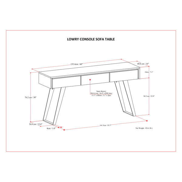 Dimensions du produit