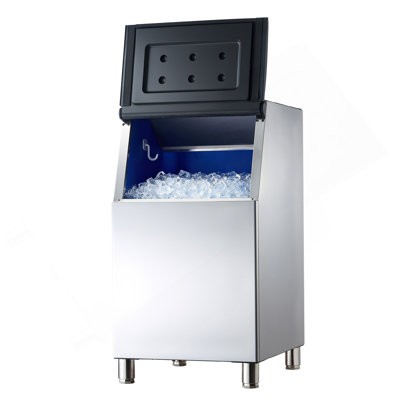 Commercial Ice Maker Storage Bin, 250LBS Capacity Ice Bin, Stainless Steel Ice Storage Bin With Filter And Adjustable Anti-Slip Rubber Feet, Suitable For Restaurant Hotel And Beverage Shops