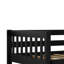 LIT DOUBLE EN BOIS DE TAILLE EN NOIR-2100458455