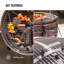Bulle Round Steel Wood Burning Fire Pit