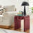 Ondine Glass Top Side Table In Spiced Apple-105698032