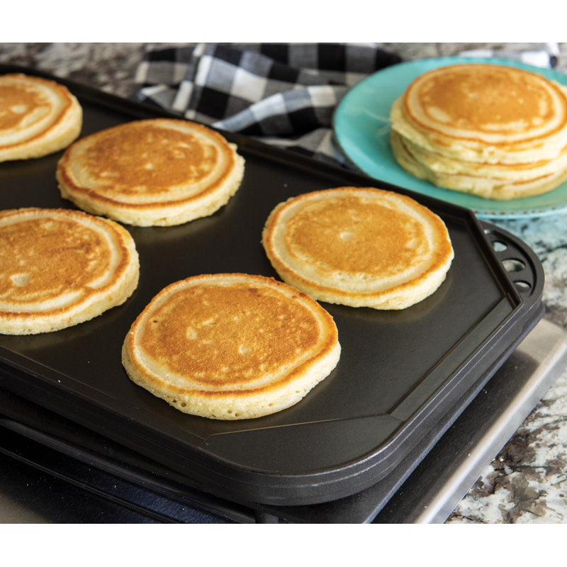 Nordic Ware Pro Cast Traditions 19.25 in. Aluminum Non-Stick Reversible Grill and Griddle Pan