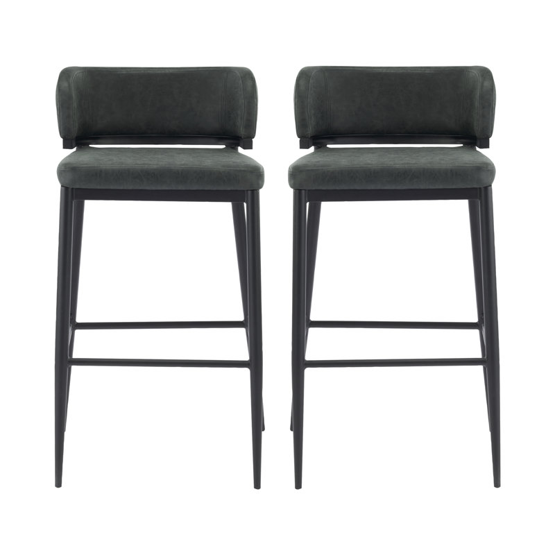 Tabourets de bar Henrik, Vert foncé