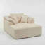 Canapés spacieux en mousse, chaise moderne surdimensionnée pour la maison, aucun assemblage requis