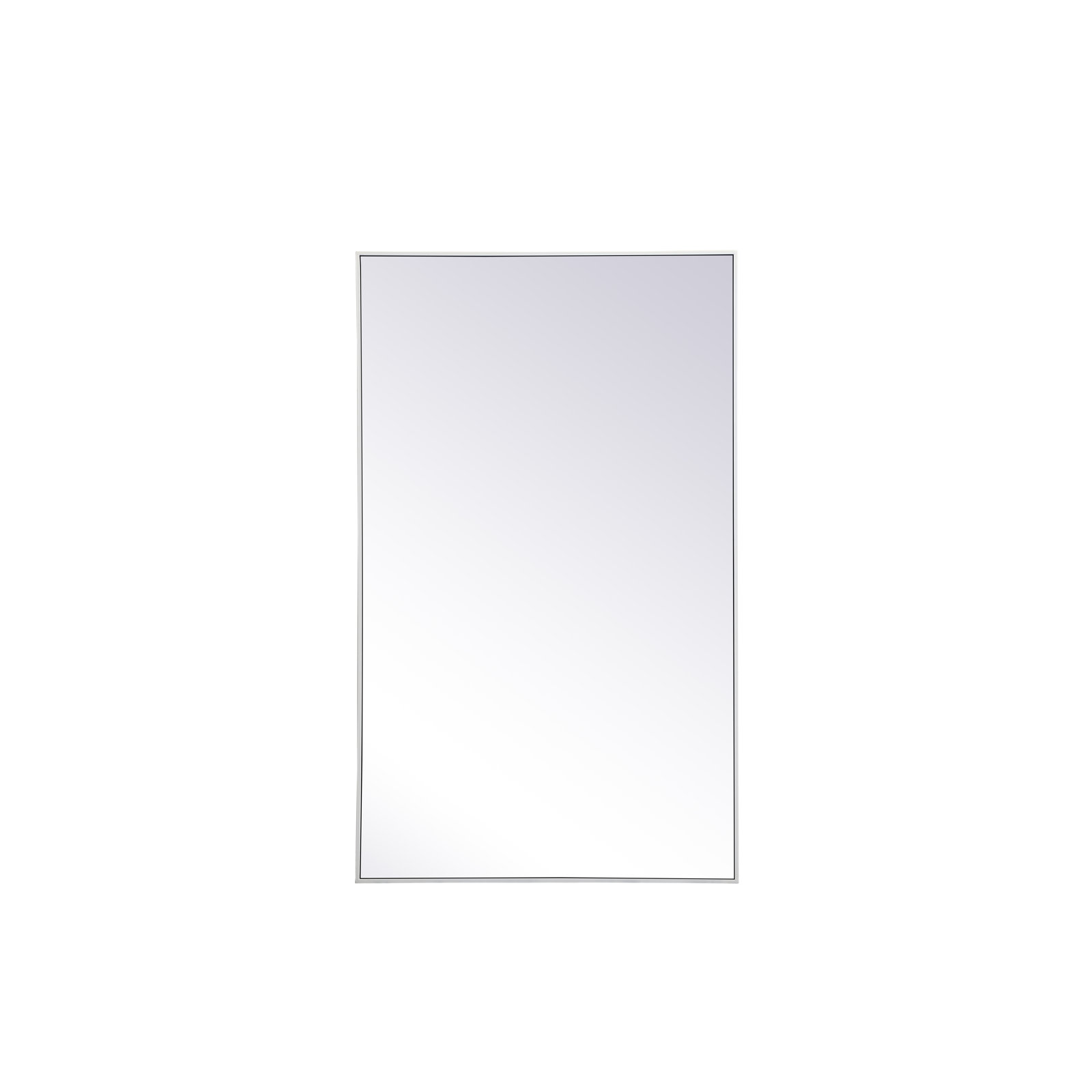 Sabine Metal Rectangle Wall Mirror, 60" x 36", White
