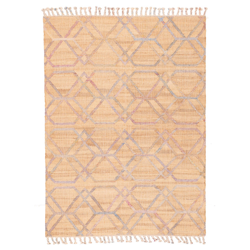 Palim Denizli brun clair Kilim 5 pi 5 po x 7 pi 5 po