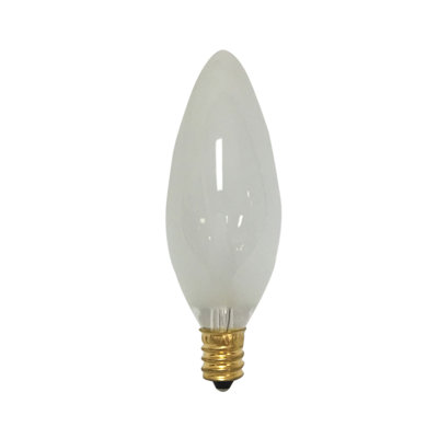 Ampoule à incandescence non-dimm incandescente 60 watts candélabre base e12/