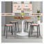 Tabouret carré en plastique empilable Dantoni-1144484268