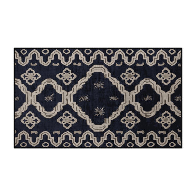 Machine Washable Gray Area Rug