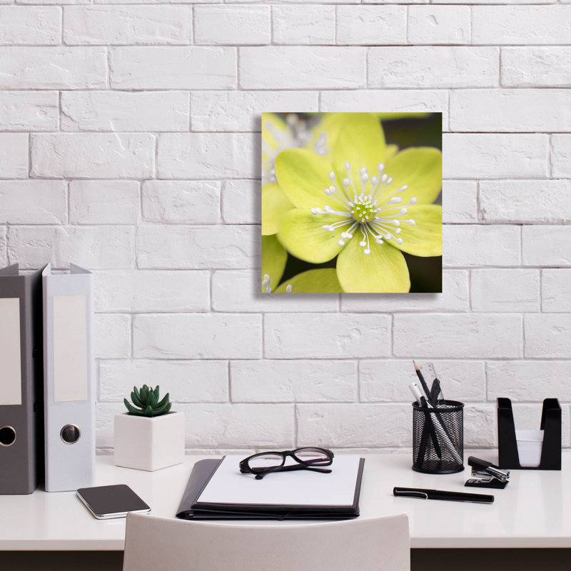 «Yellow Blossom» par PhotoINC Studio, H 12 po x l 12 po x P 0,75 po